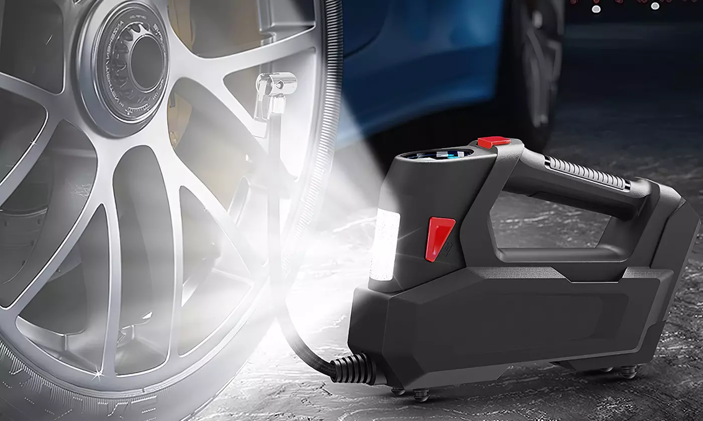 iMounTEK 12V DC 150PSI Tire Inflator with LCD Display & Auto Shut-Off