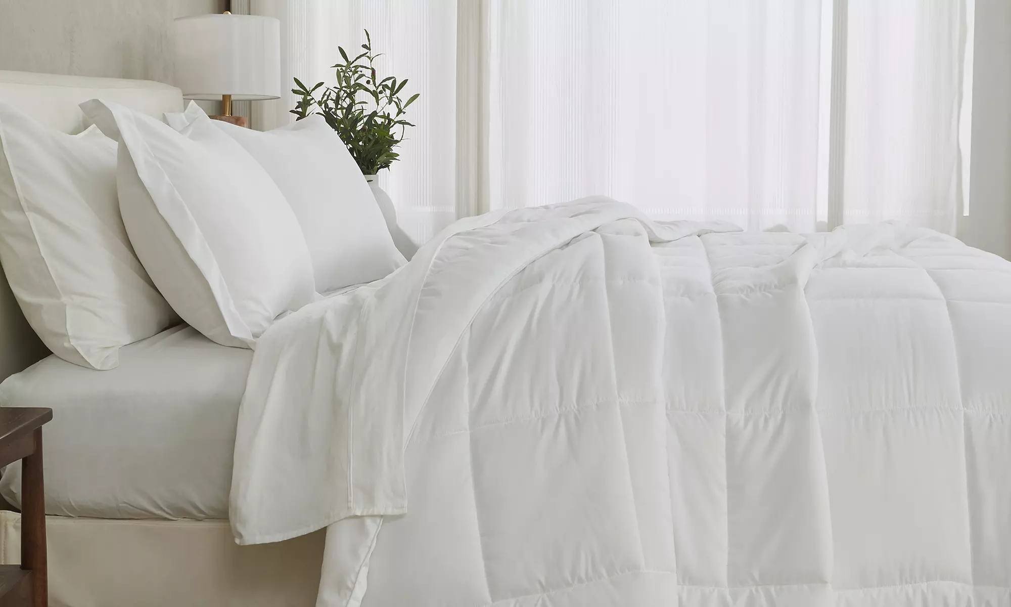 FreshFolds Reversible Down Alternative Comforter Set 