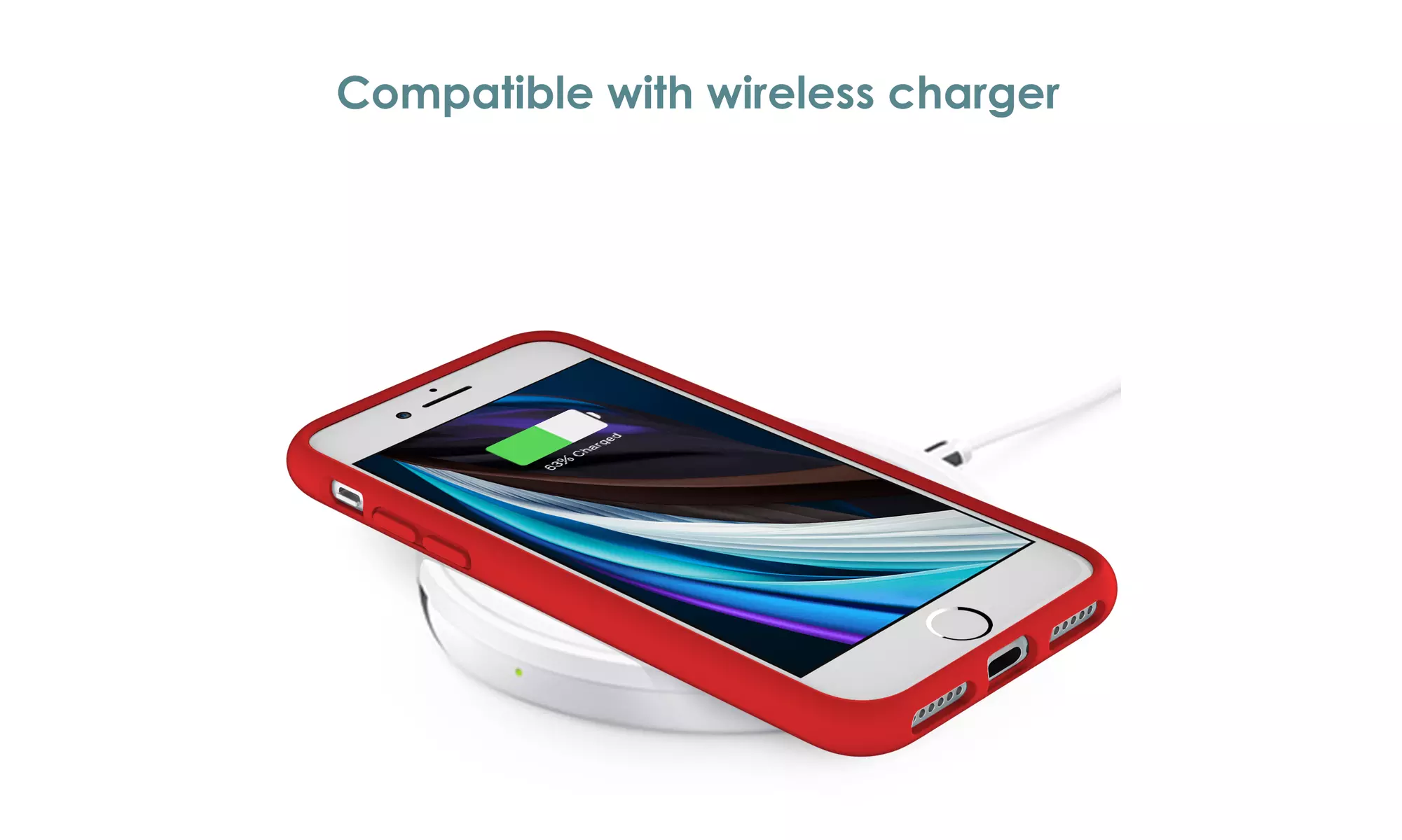 Silicone Case for iPhone 7/8, iPhone SE 3/2, Silky-Soft Touch Shockproof Case