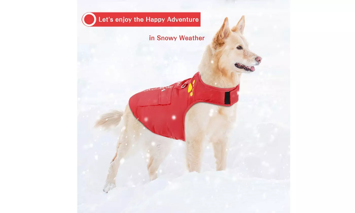 Waterproof Dog Vest Warm Winter Coat Jacket for Small Medium Large Dogs