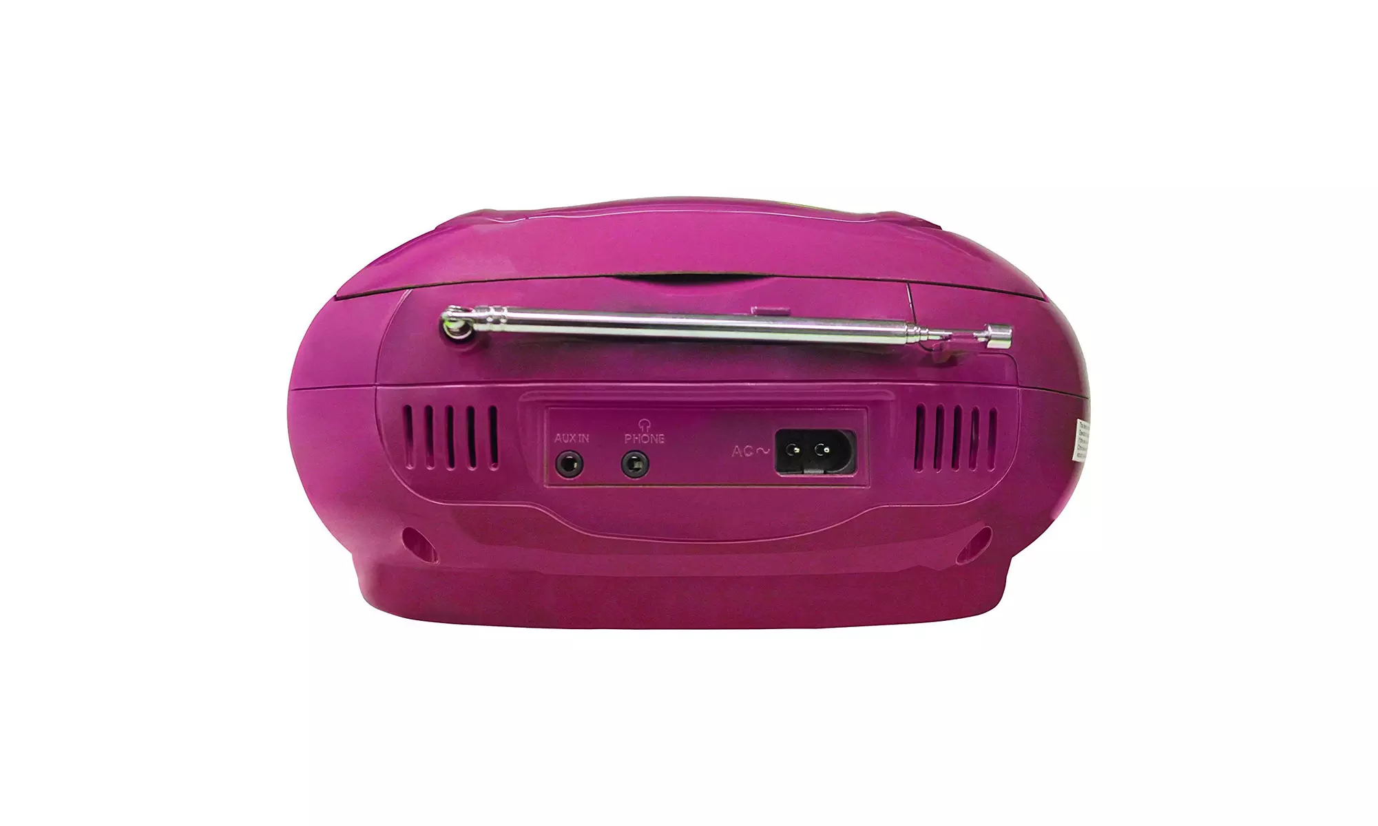 Portable CD Boombox - Top Loading CD Player (Pink/Silver)-Refurbished - Second Medium