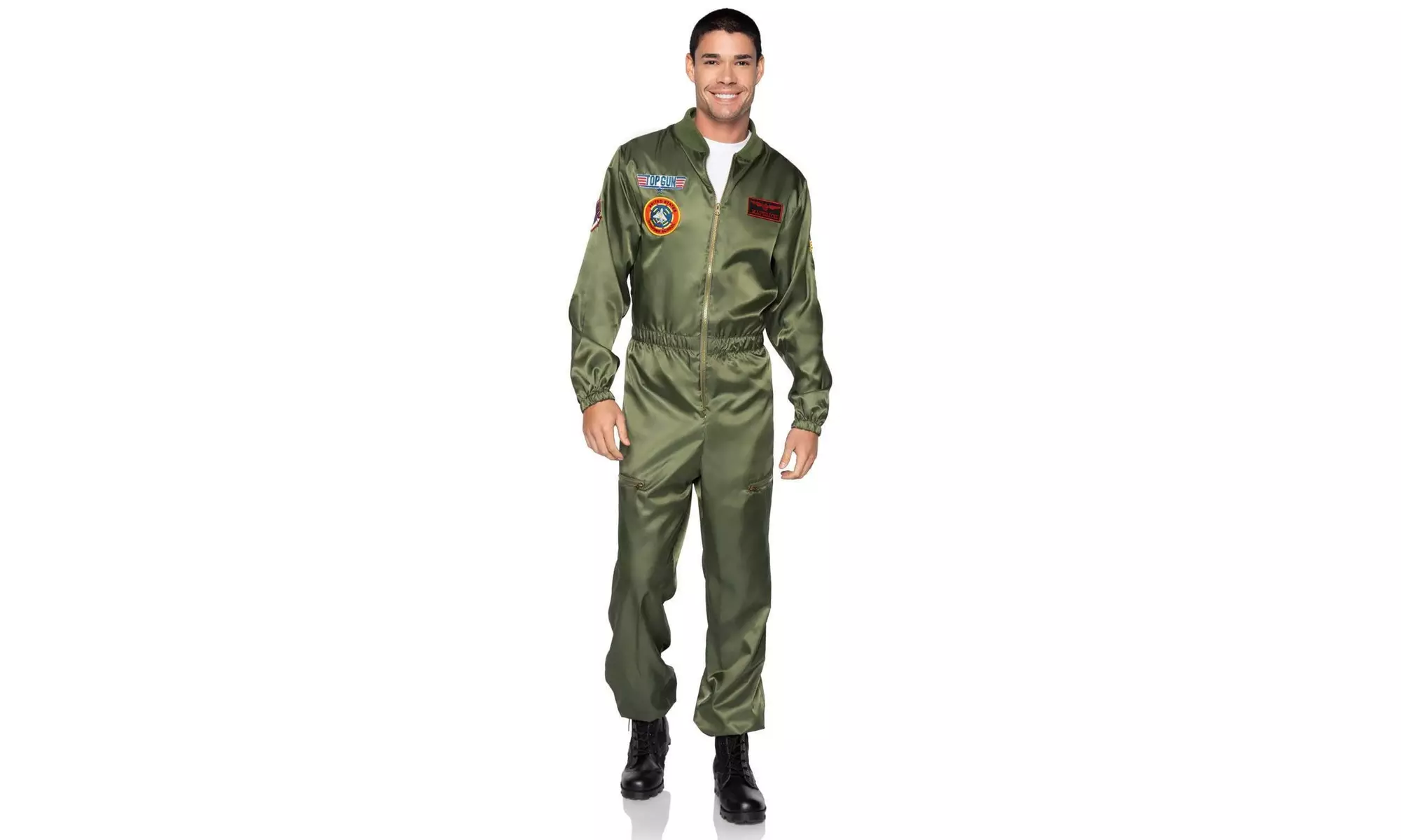 Leg Avenue Men's Top Gun Costume Parachute Flight Suit - Second Medium