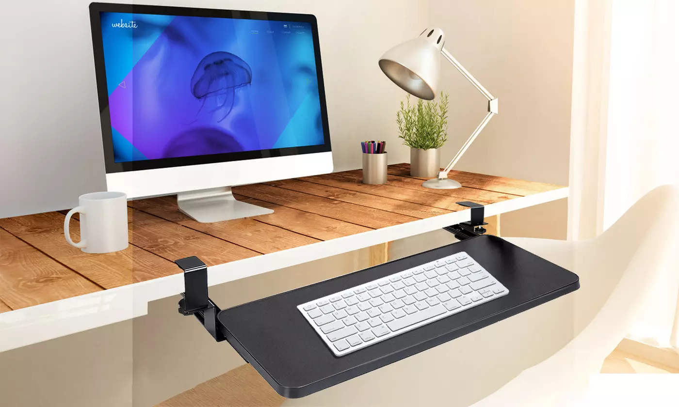  NewHome Retractable Under-Desk Keyboard and Mouse Tray - Primary Image