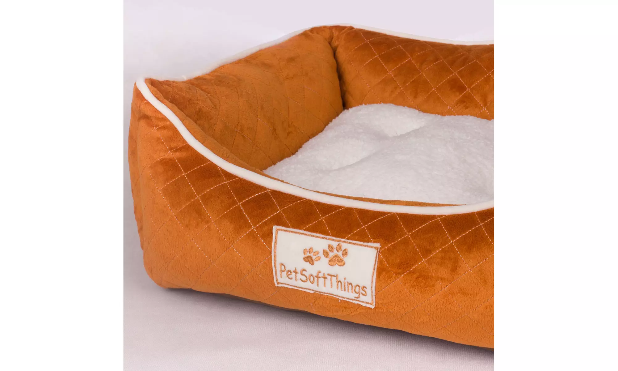 Small Dog Bed Plush Fluffy Soft Warm Calming Small Dog Puppy Kitten Cat Pet Bed