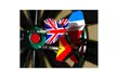 Dart Flights Standard, 25-Set (75 Pcs) Plastic Dart Tails with National Flag - Second Medium