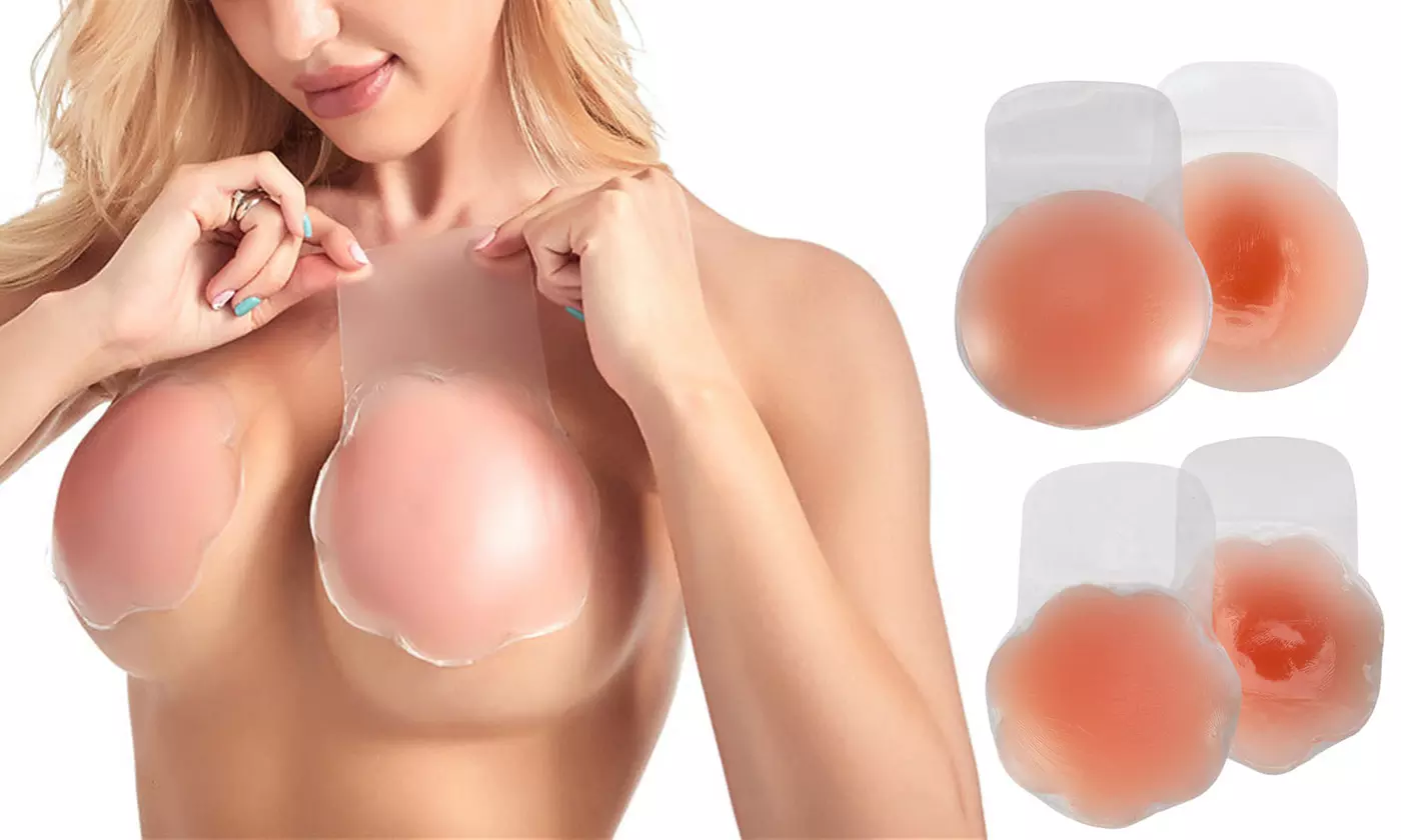 Women Invisible Strapless Push Up Self Adhesive Bra Sticker