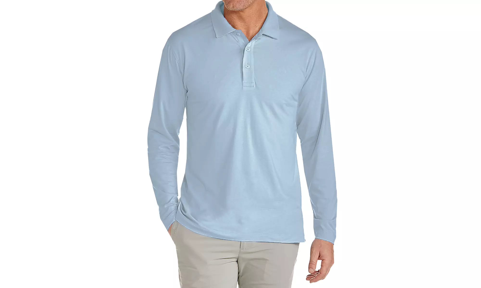 Galaxy By Harvic Men's Long Sleeve Pique Polo Shirt (S-2XL)