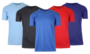 (3-Pack) Men's Moisture Wicking Performance Short Sleeve Active Tee