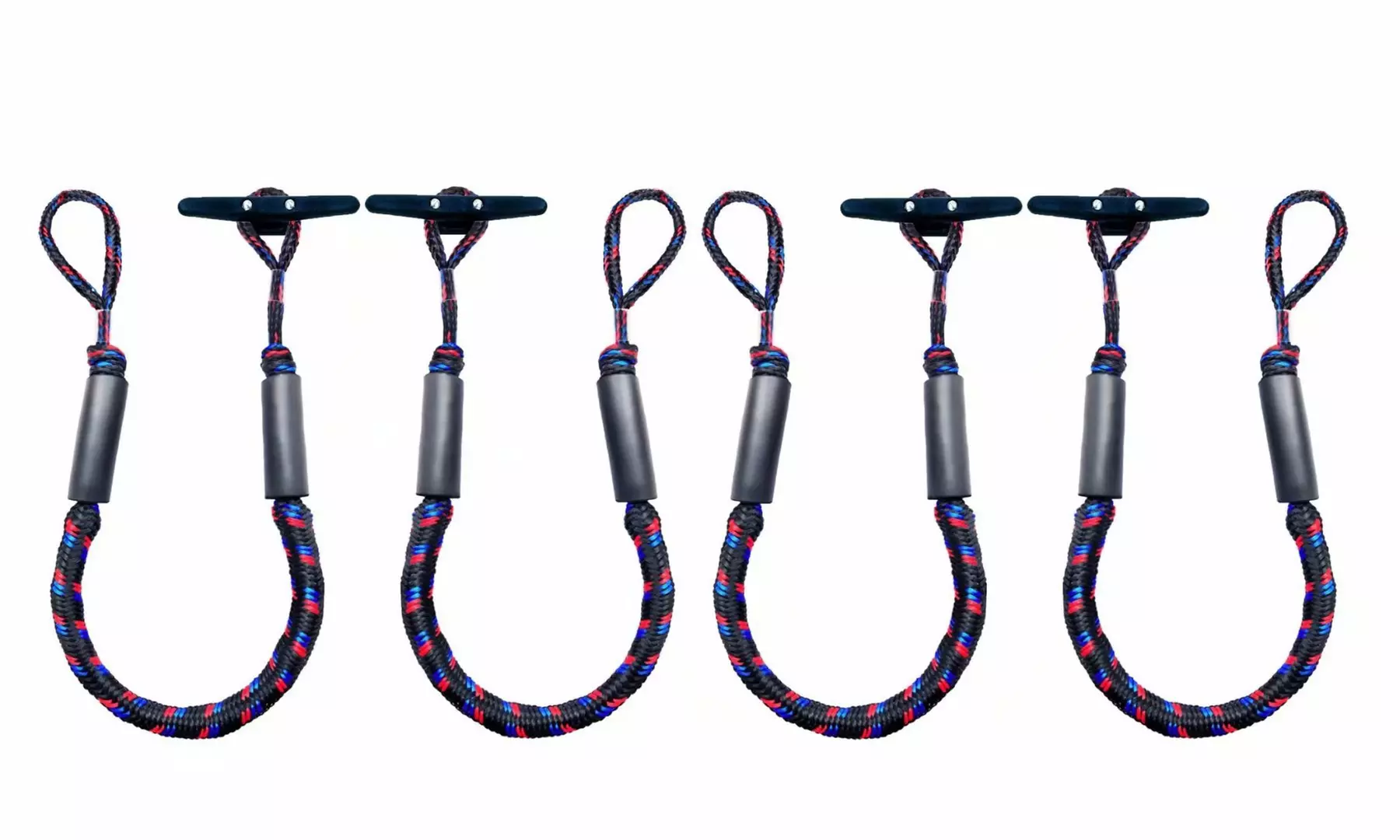 4 Pack Boat Dock Lines Bungee Docking Rope Mooring Rope Bungee Shock Cords