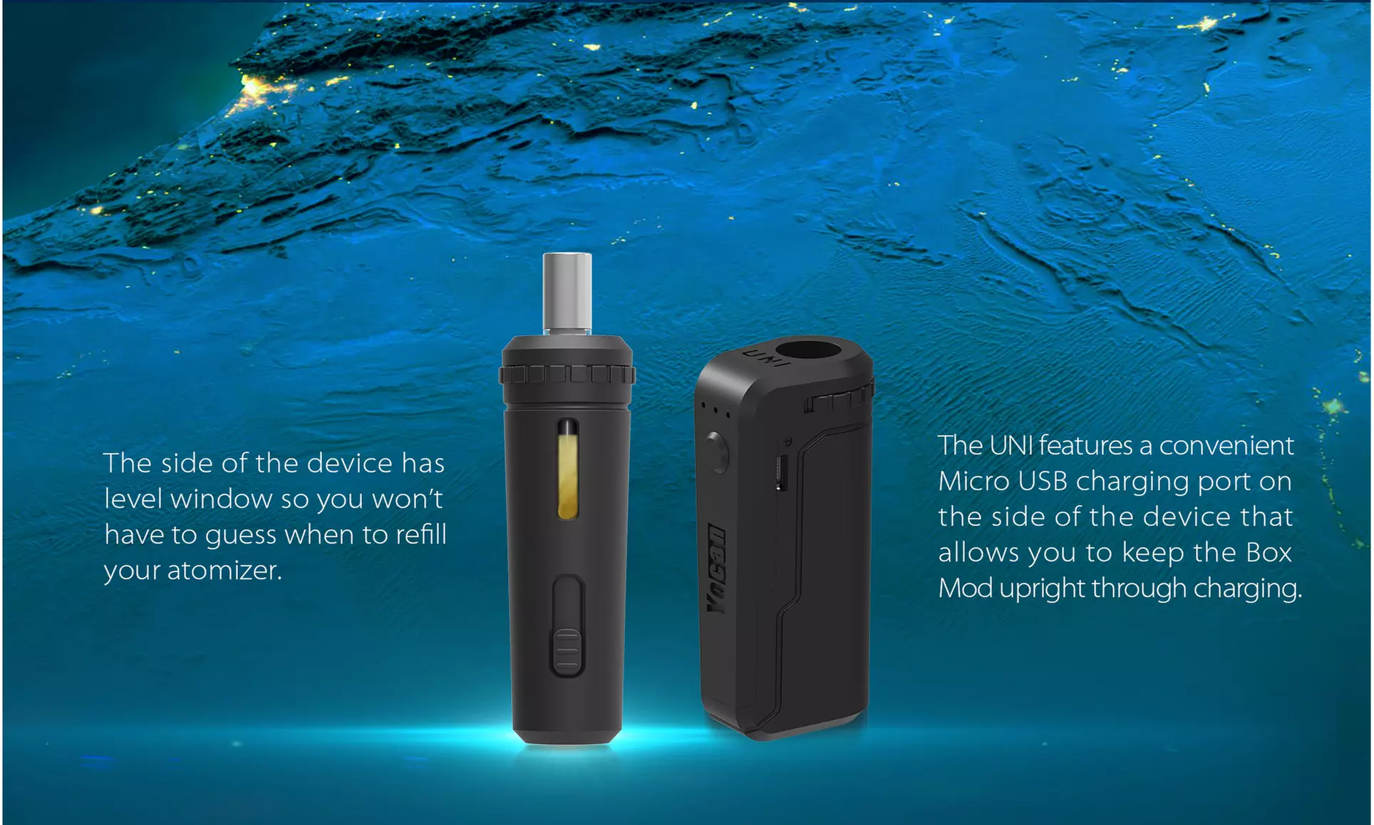 Yocan UNI Universal Vaporizer Portable Mod Box 510 Thread Vape 
