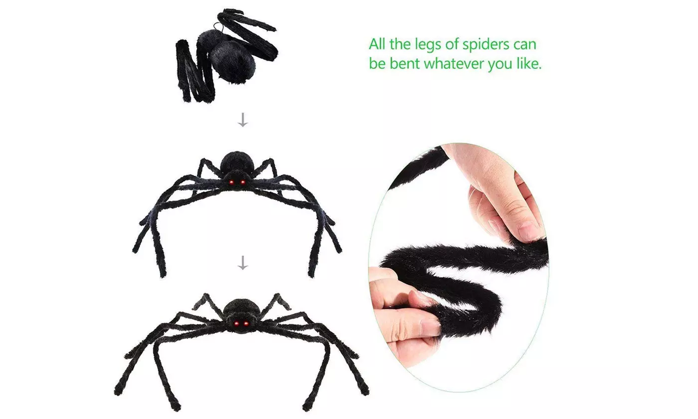 Giant Spider & Web Halloween Decoration Props