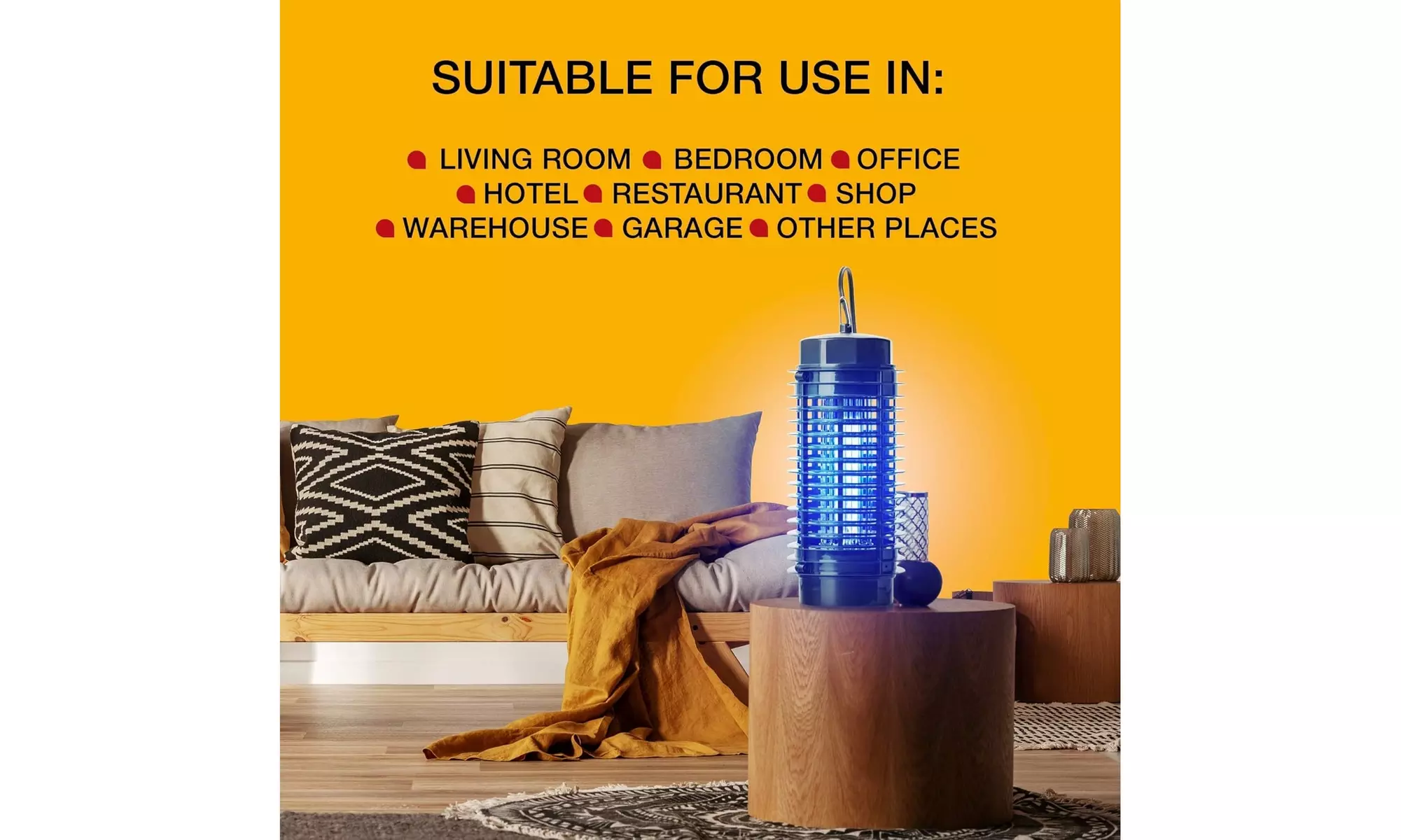 Indoor Bug Zapper for Home 1000V Fly Zapper Fruit Fly Killer - Second Medium