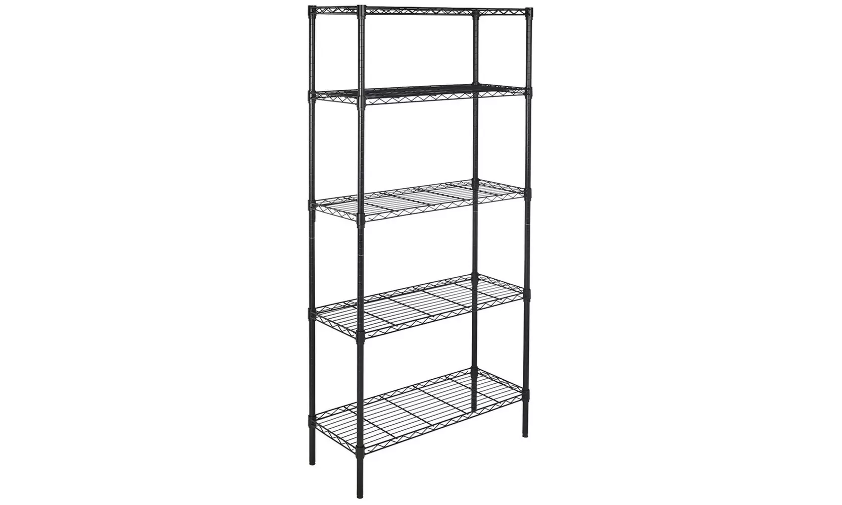 3/4/5-Tier Commercial Chrome Shelving Rack Adjustable Shelf Storage