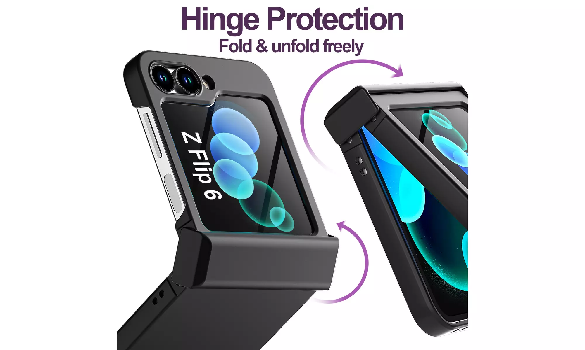For Samsung Galaxy Z Flip 6 5G Case Ultra Slim Flip6 Hard Hinge Protection Cover