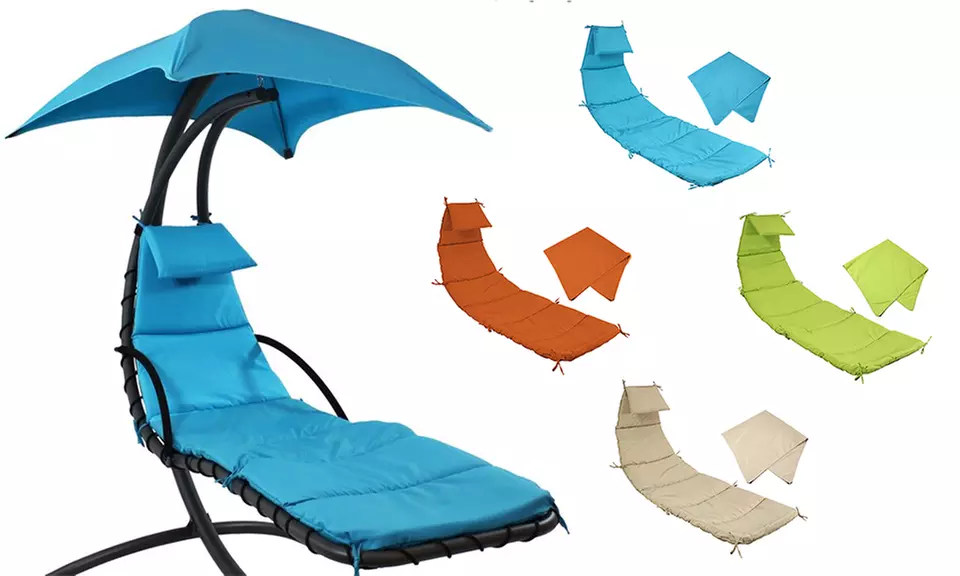 Replacement Cushion and Umbrella Fabric For Outdoor Hanging Lounge Chair  - Primary Image