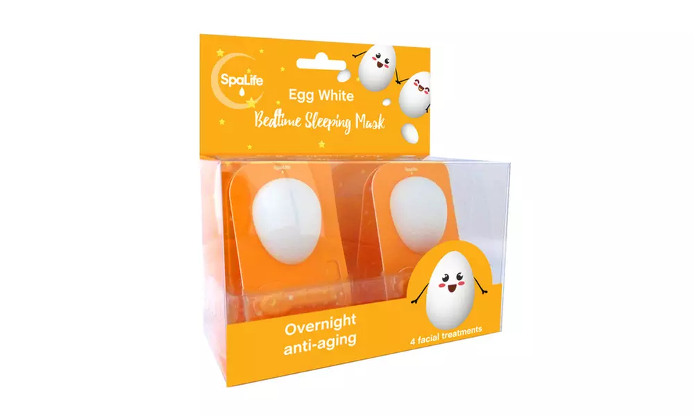Spa Life Anti Aging Bedtime Overnight Sleeping Avocado Egg White Mask 4 pack - Second Medium