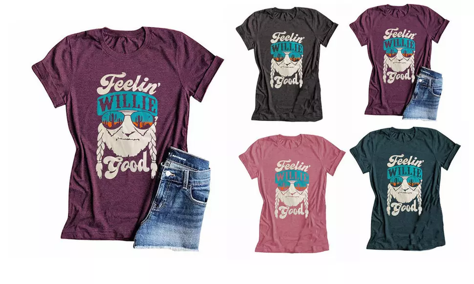 Feelin Willie Good Graphic Printed Top Short Sleeve T-Shirts - Primary Image