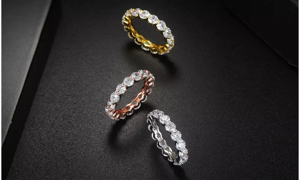 18 CTTW Luxury 3 Piece Eternity Band Set  - Second Medium