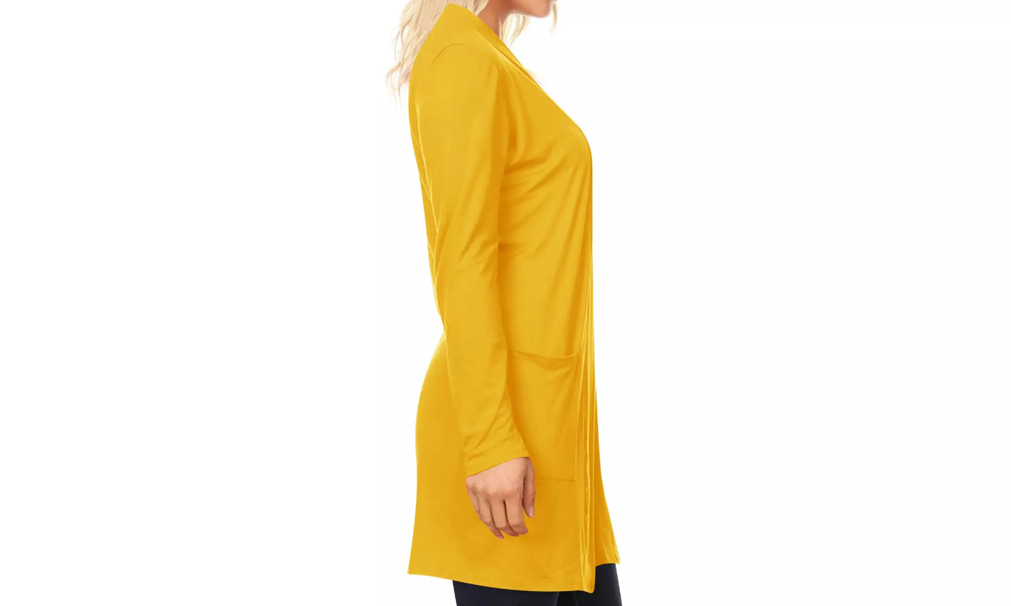 Women's Casual Long Sleeve Solid Open Cardigan