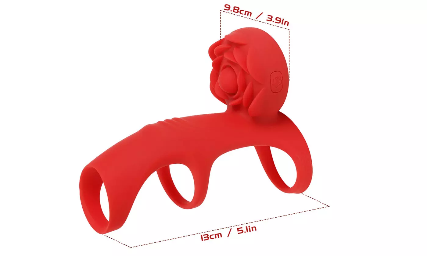 APP Remote Control Vibrating C-Ring Rose Clitoral G Spot Vibrator