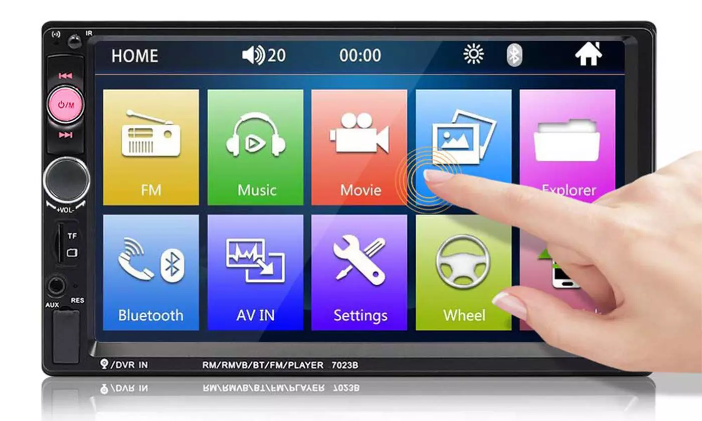 7" Bluetooth Multimedia Car Stereo with Multimedia controller - Primary Image