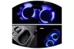 Solar Cup Holder Bottom Pad LED Light Cover Trim Atmosphere Lamp For All car - Second Medium