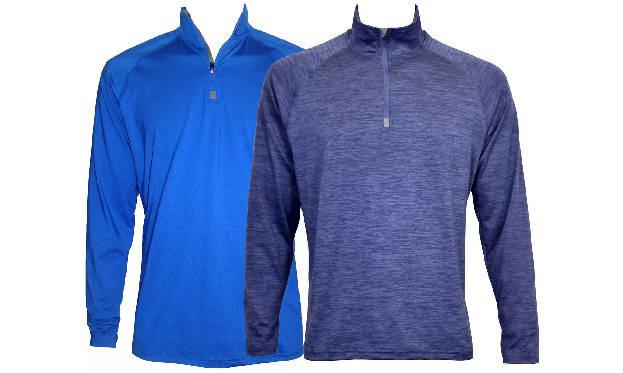 Victory Men's Lightweight Active 1/4-Zip Stretch Pullover (2 PACK) - Second Medium