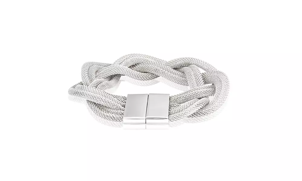 Stainless Steel Braided Mesh Rope  Bracelet - Primary Image
