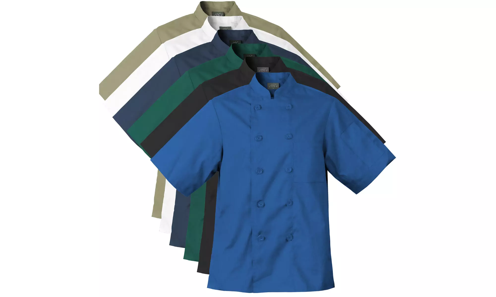 Chef Code Lightweight Ultra Soft Short Sleeve Chef Coat, Unisex Modern Fit - Primary Image