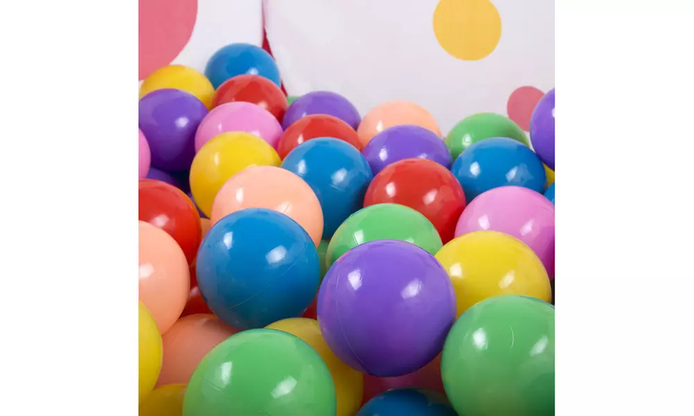 Kids Pop-up Six-sided Ball Pit Tent with 200 Colorful and Soft Crush-proof Balls
