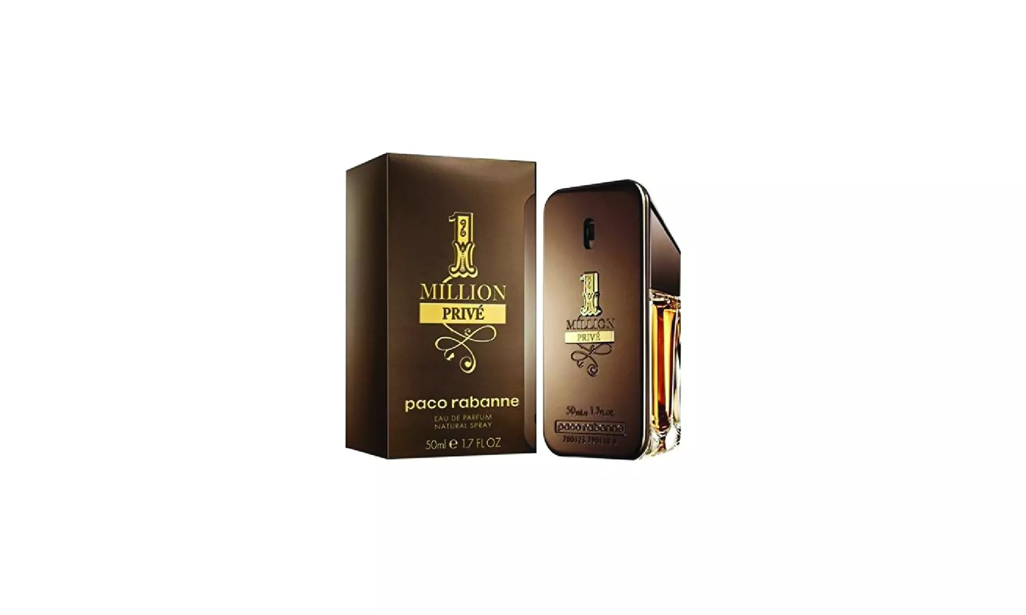 1 Million Prive by Paco Rabanne 1.7oz/50ml Edp Spray Men New In Box - Second Medium