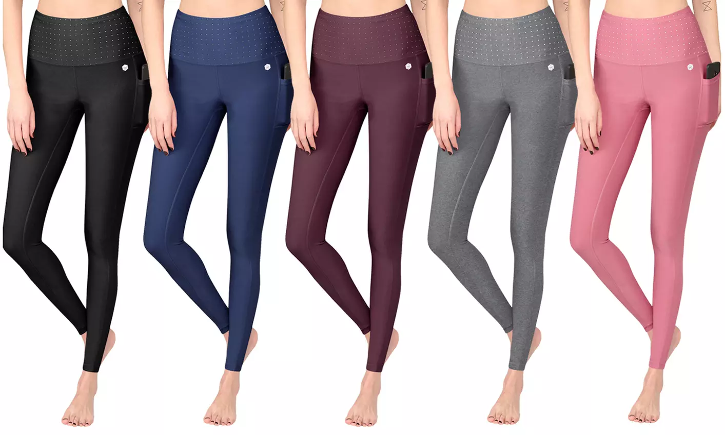 Lock and Love Legging with High Rise Inner Power Mesh Waistband For Core Support - Primary Image