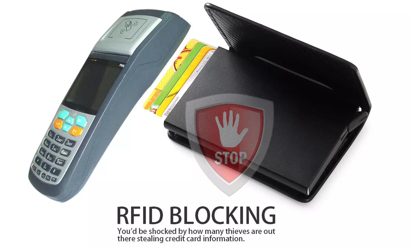 Men's Faux Leather Credit ID Card Holder Wallet