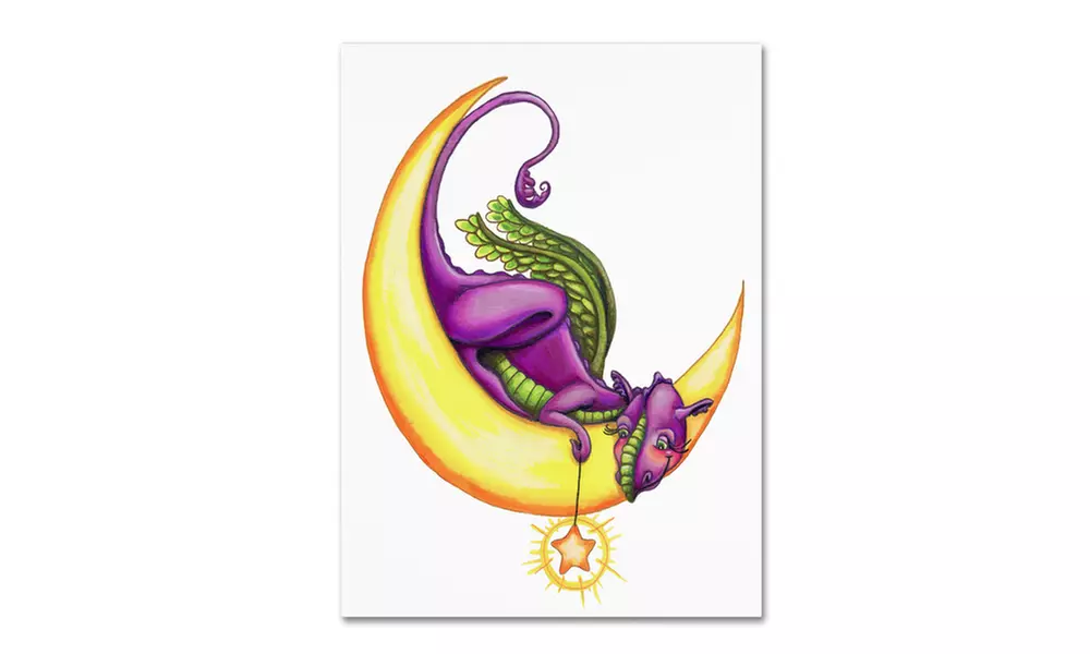 Jennifer Nilsson 'Make a Wish - Dragon' Canvas Art - Primary Image