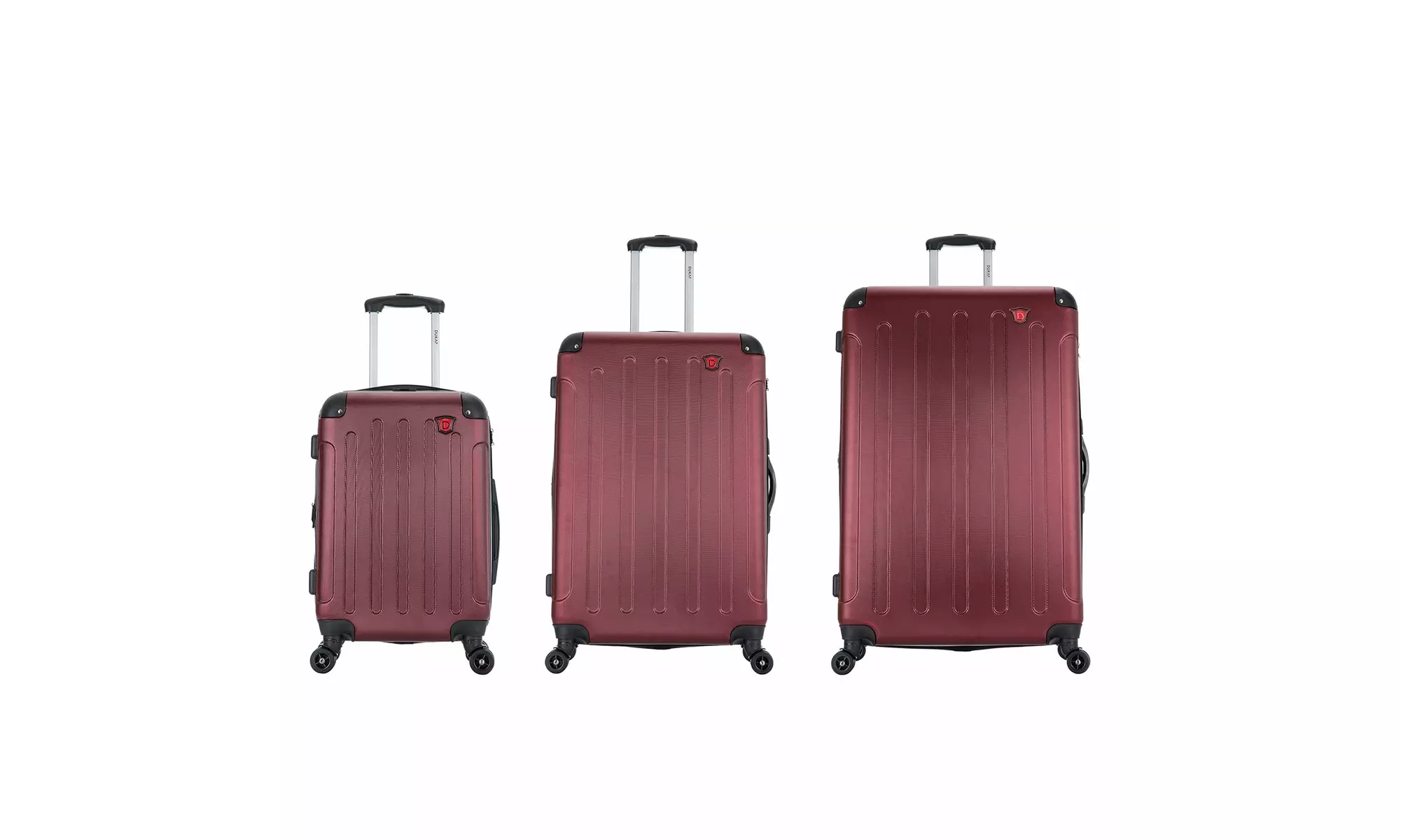 Three-Piece DUKAP Intely Smart Hardside Luggage Set 20"/28"/32"