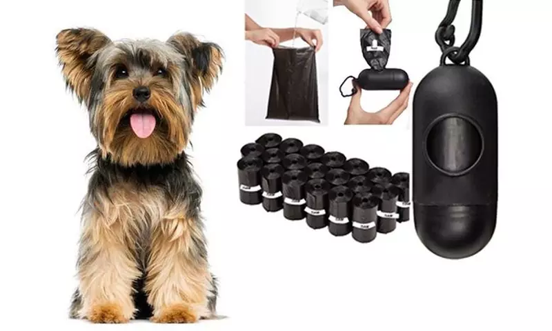 500 Pet Waste Dog Poop Bags with Free Dispenser - Primary Image