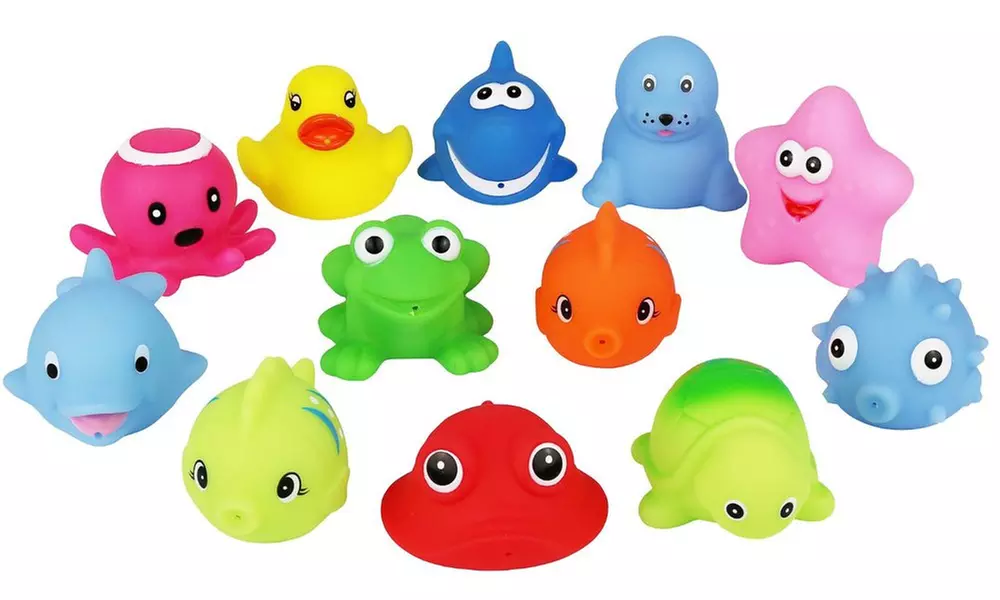 Click N' Play Assorted Colorful Squirter Bath Toys (12-Pack) - Second Medium