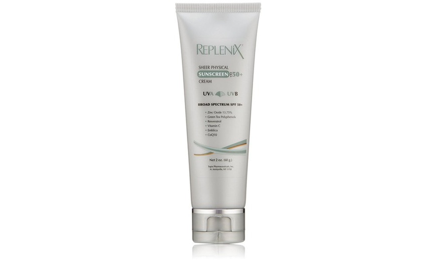 replenix sheer physical sunscreen spf 50 plus