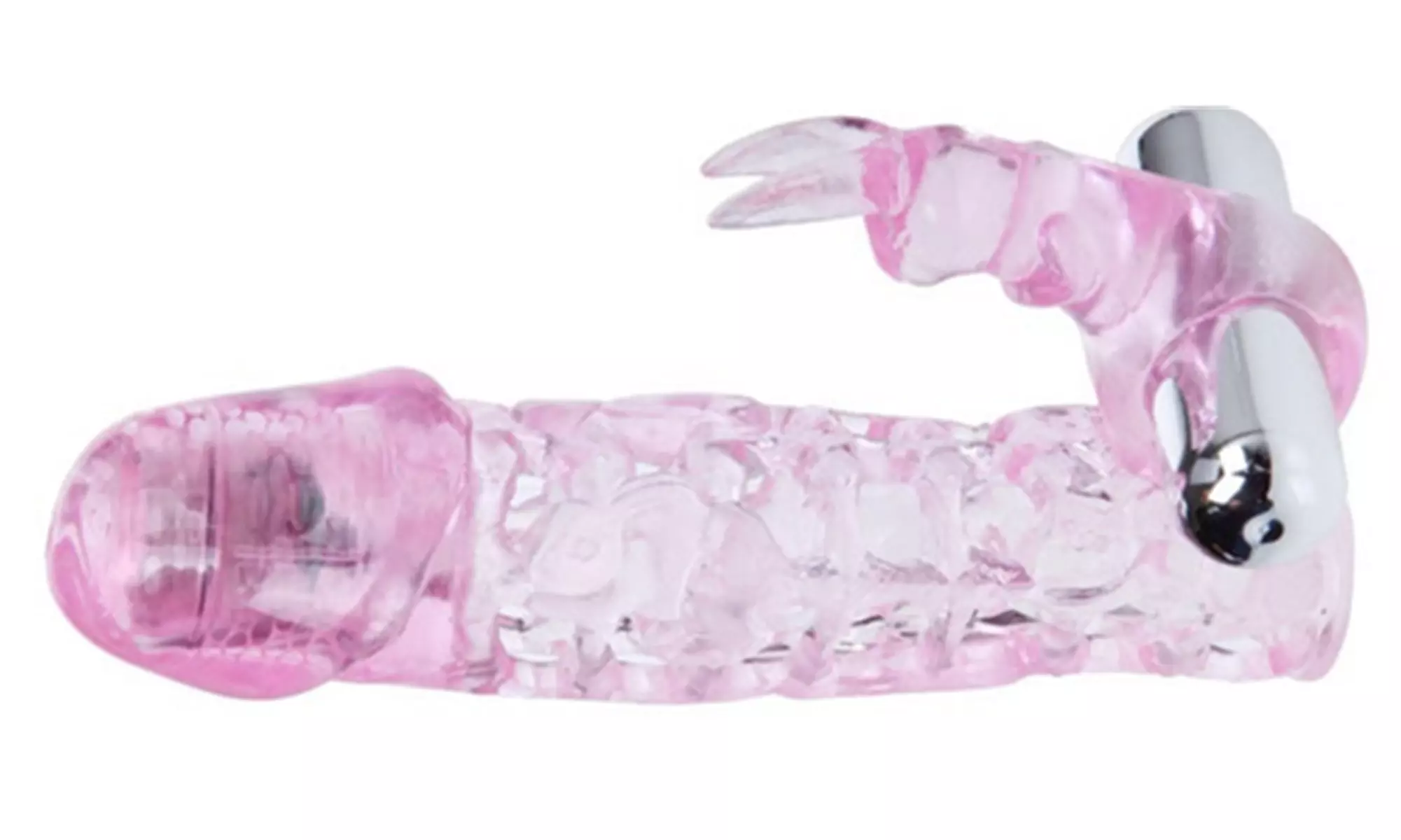 Enhancer Vibrating Penis Sleeve with Dual Vibrators for G Spot Clit Stimulation - Primary Image