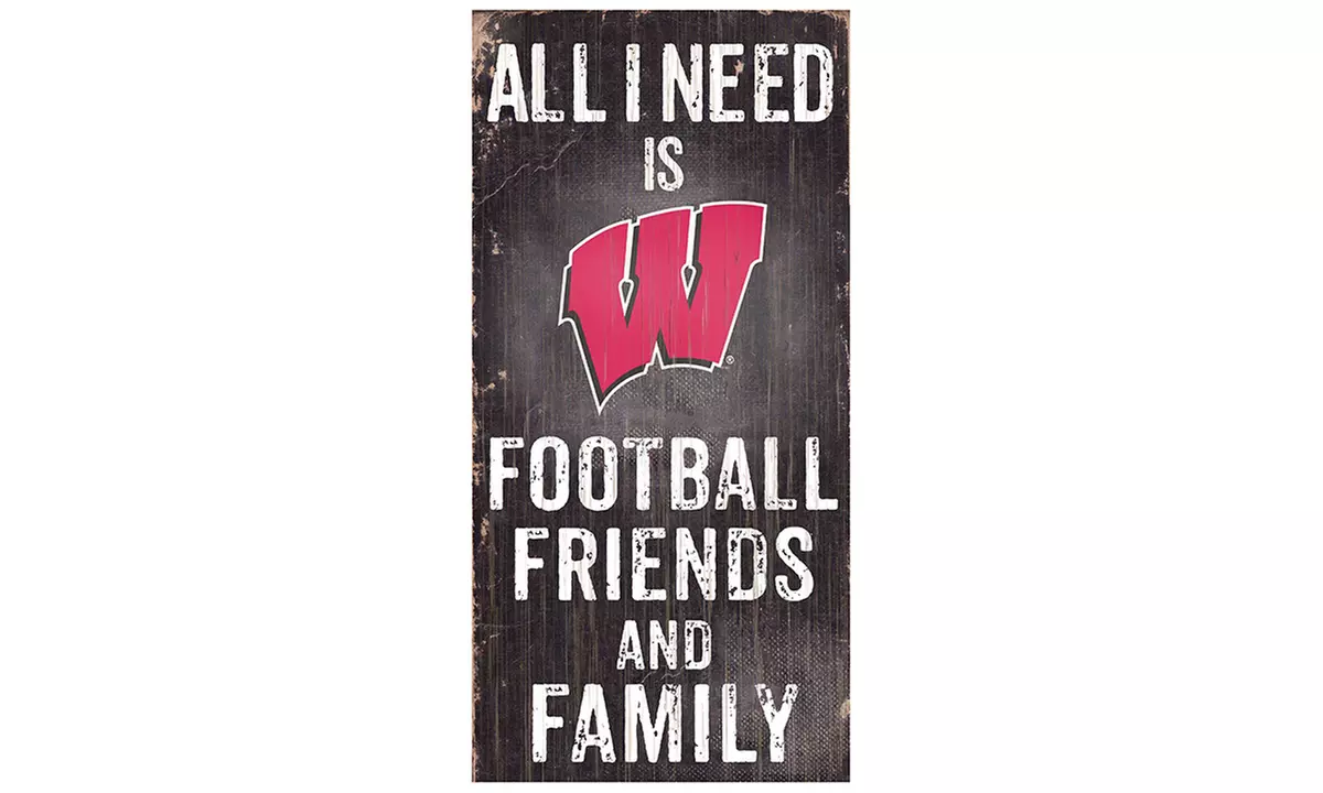 Fan Creations NCAA 12''x6'' All I Need Football Sign - Primary Image