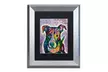 Dean Russo 'Luv Me' Matted Silver Framed Art - Second Medium