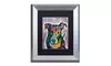 Dean Russo 'Luv Me' Matted Silver Framed Art