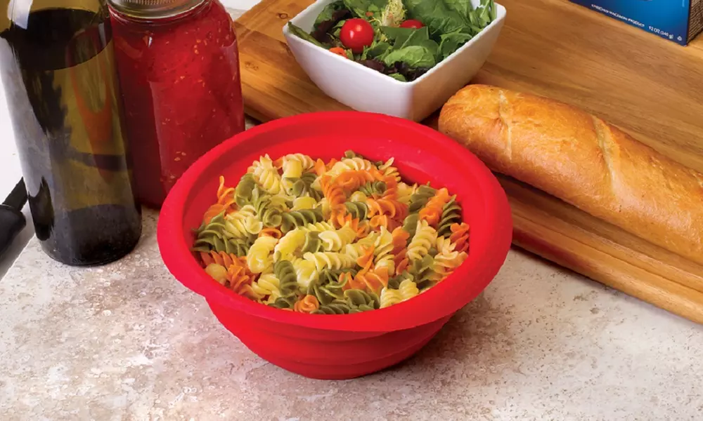 9" Collapsible Silicone Colander (4-Colors) - Primary Image