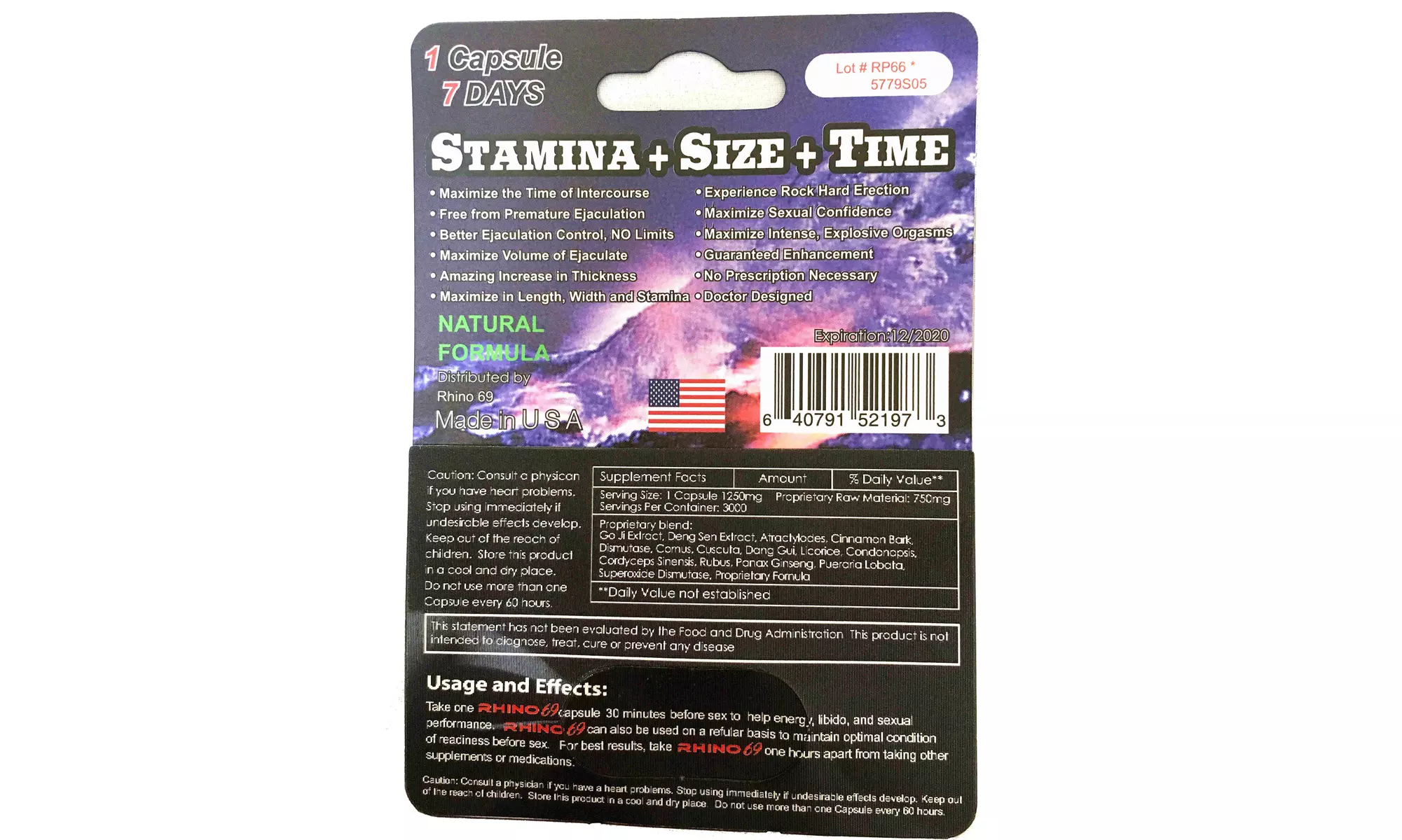 Rhino 69 Extreme 9000 enhancement supplement - Second Medium