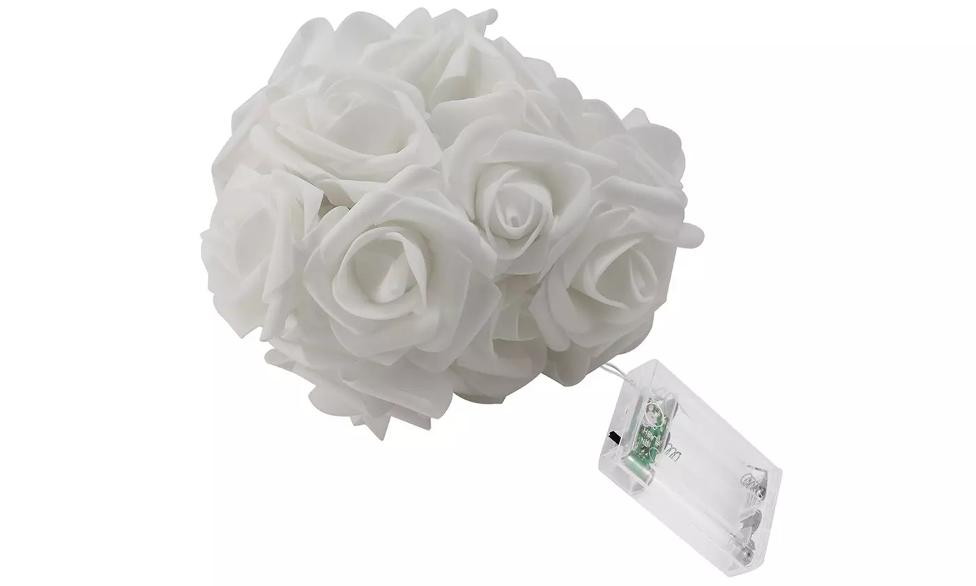 iMounTEK 40-LED Rose String Lights Romantic Valentines Day Decor (2-Pack)