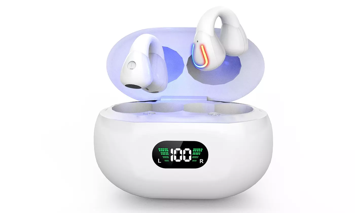 iMounTEK Bluetooth Earbuds V5.3 Wireless Headphones w/ LED Display Charging Case