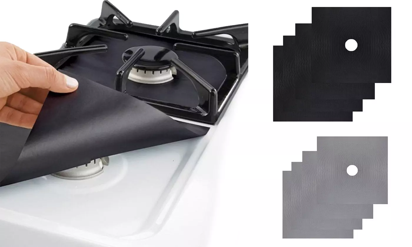 Gas Range Stove Top Burner Protector Reusable Non-stick Cover Liner - Primary Image