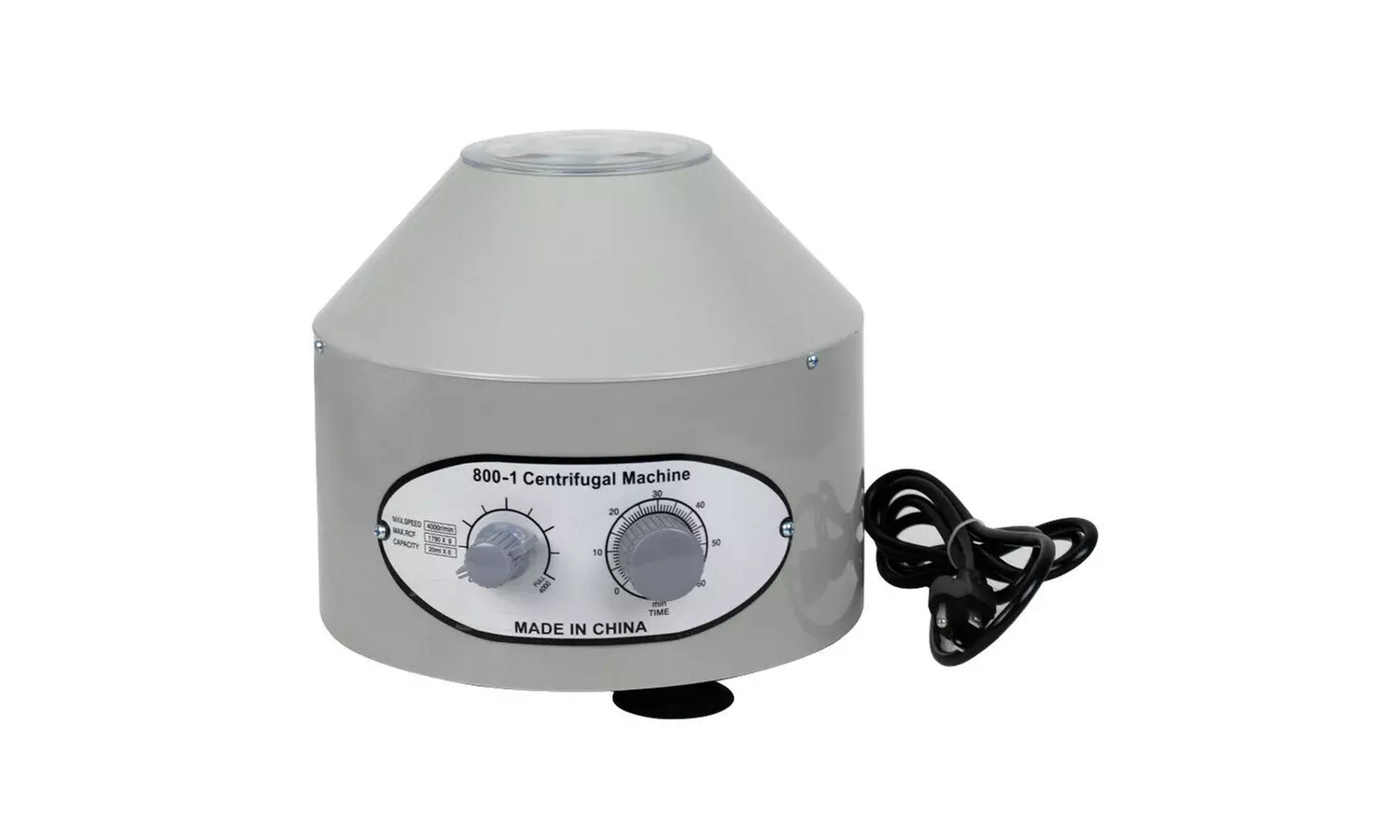 800-1 Electric Centrifuge Machine Lab Medical Practice 110V 4000 rpm 20ml x 6 - Primary Image