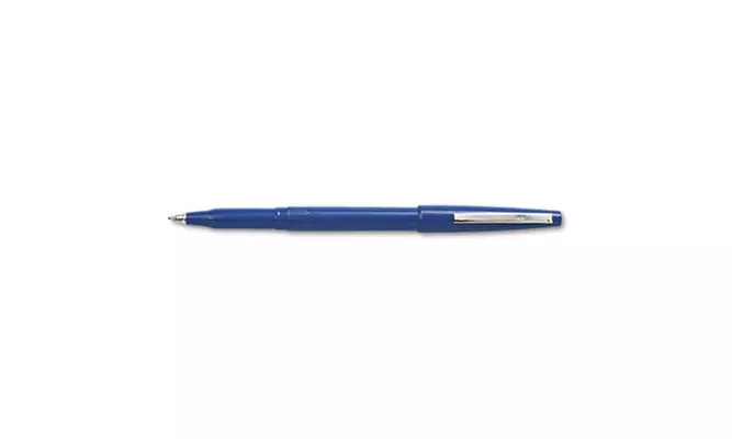 Pentel R100C Rolling Writer Roller Ball Capped Pen Blue Ink Medium Dozen - Primary Image