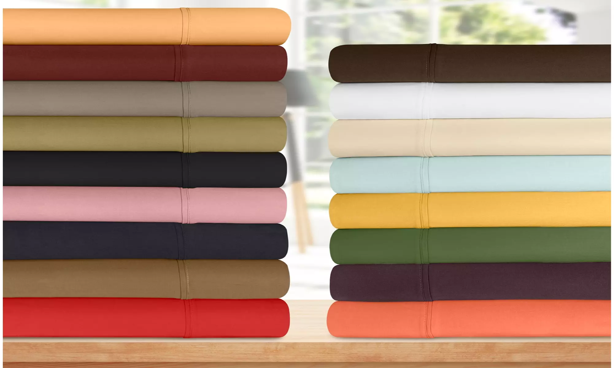Superior Egyptian Cotton 300 Thread Count Solid Deep Pocket Bed Sheet Set - Primary Image